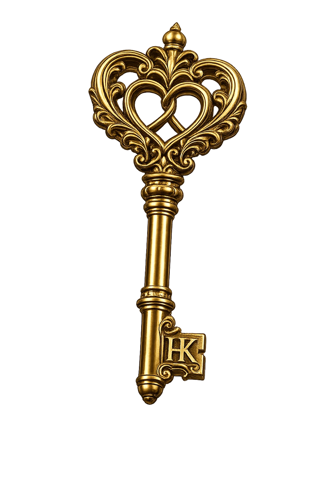 Interlocking gold hearts representing couples