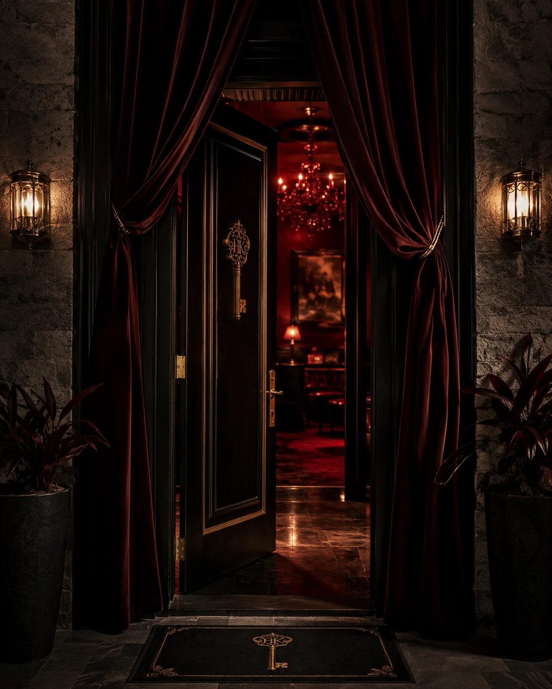 A discreet Hidden Key entrance detail