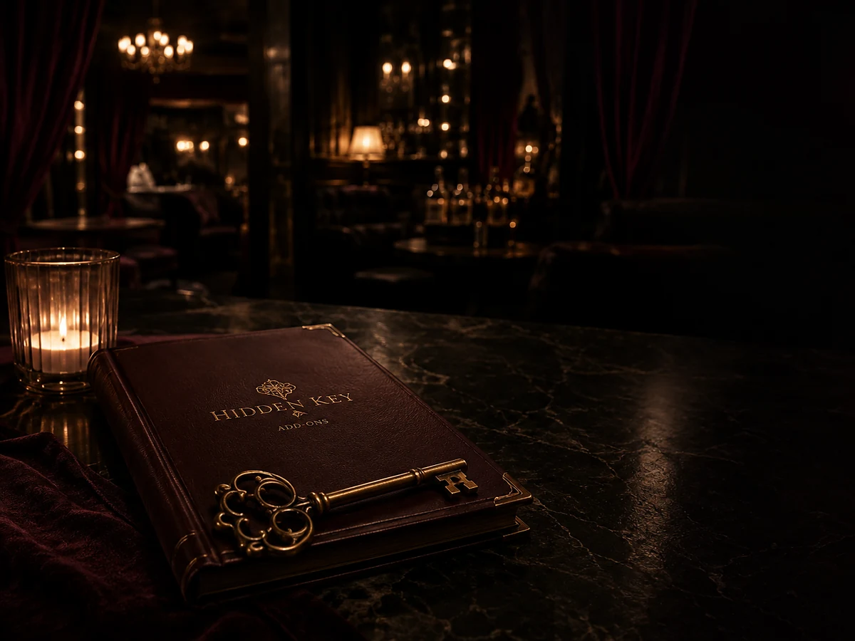 Private Hidden Key booking selection and confirmation details