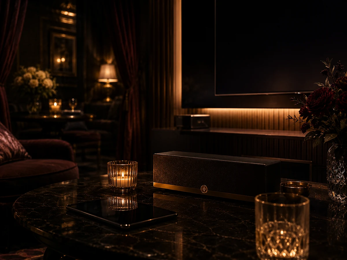 Private suite entertainment setup