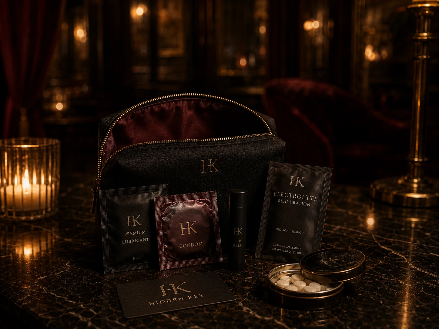 Hidden Key Welcome and Aftercare Bag